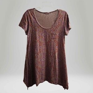 4/$20 100% Cotton Bohemian Scoop Neck Top